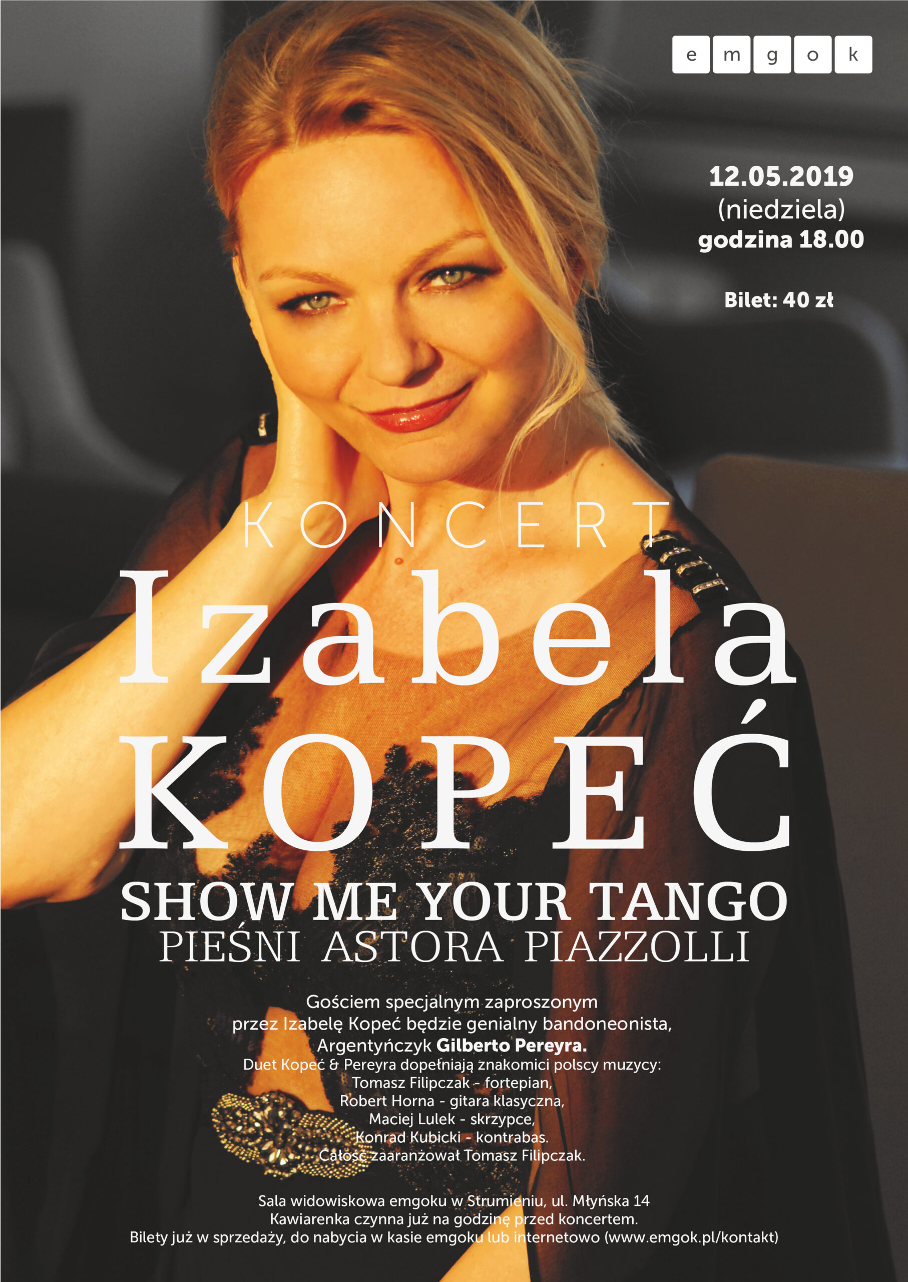 Koncert  – “Piazzolla. Show me your tango” – Strumień
